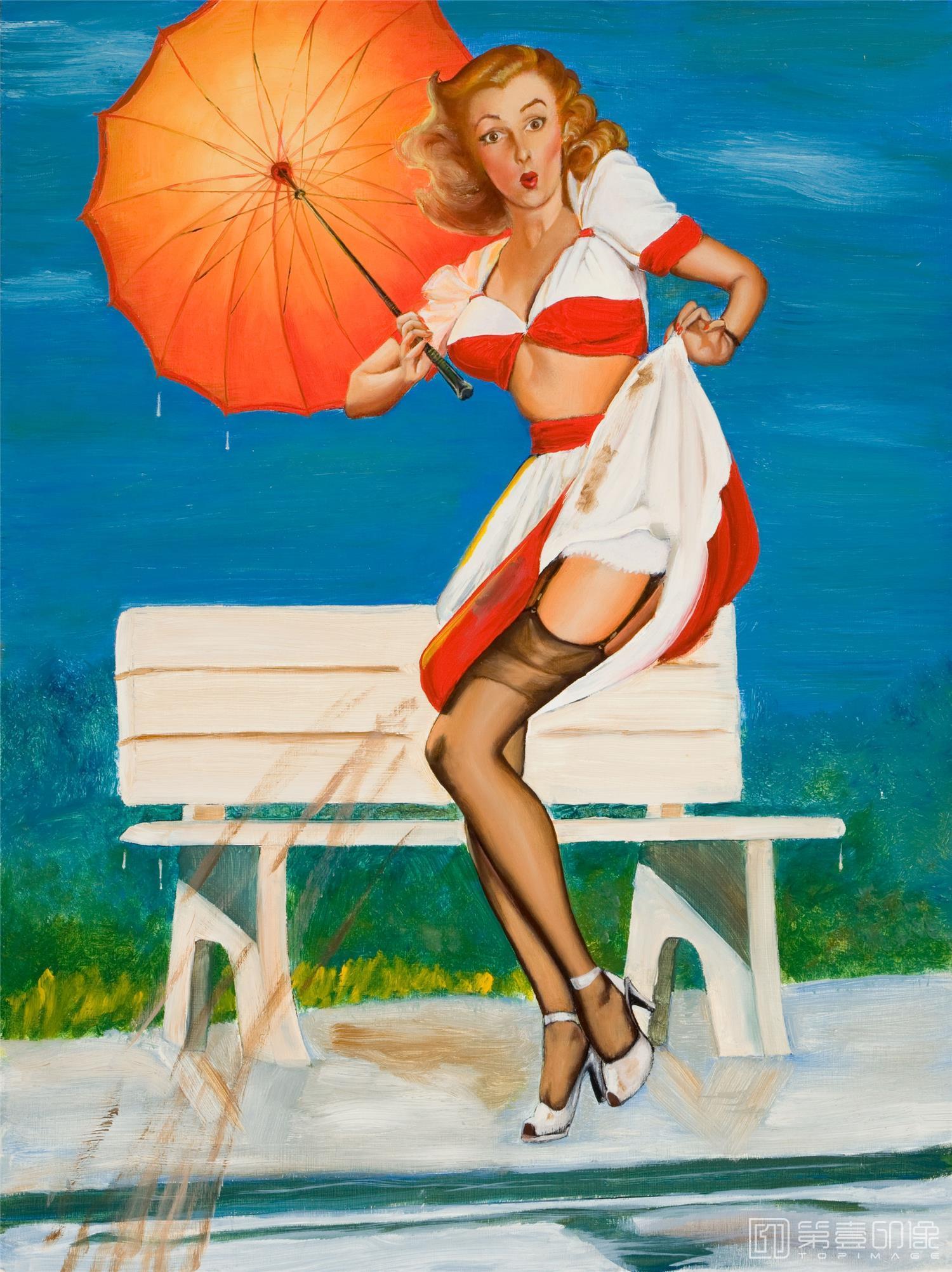 油画-吉尔·艾尔夫格雷恩 Gil Elvgren 作品集-2